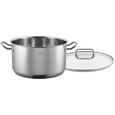 Kochtopf Rösle - Klar/Silberfarben, KONVENTIONELL, Glas/Metall (24/13cm) - Rösle