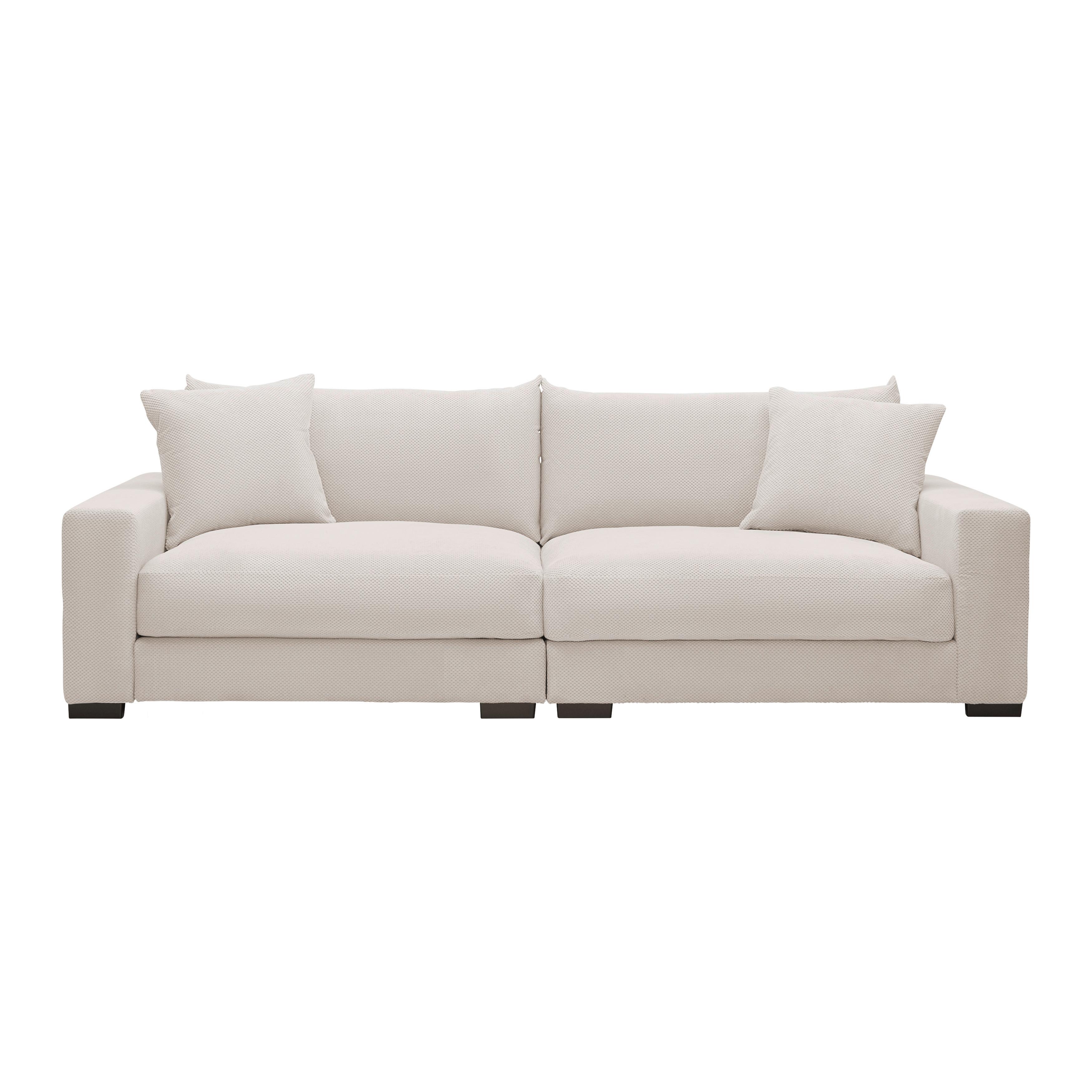 Megasofa Pedro 1200 Creme - Creme, MODERN, Holz/Holzwerkstoff (261/83/124cm) - Mömax