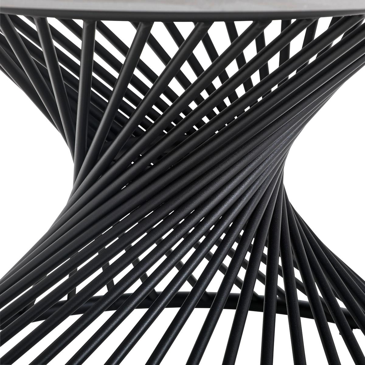 STOLIK KAWOWY MATHEO - czarny, Design, metal/ceramika (80/80/43cm) - MID.YOU