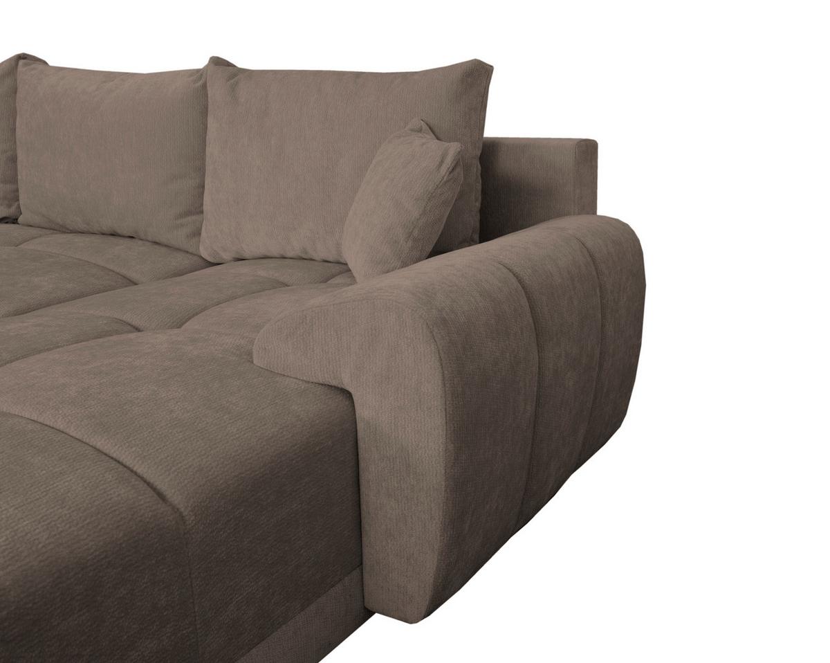 Kutna Garnitura Bonn - crna/taupe, Moderno, tekstil/plastika (296/182cm)