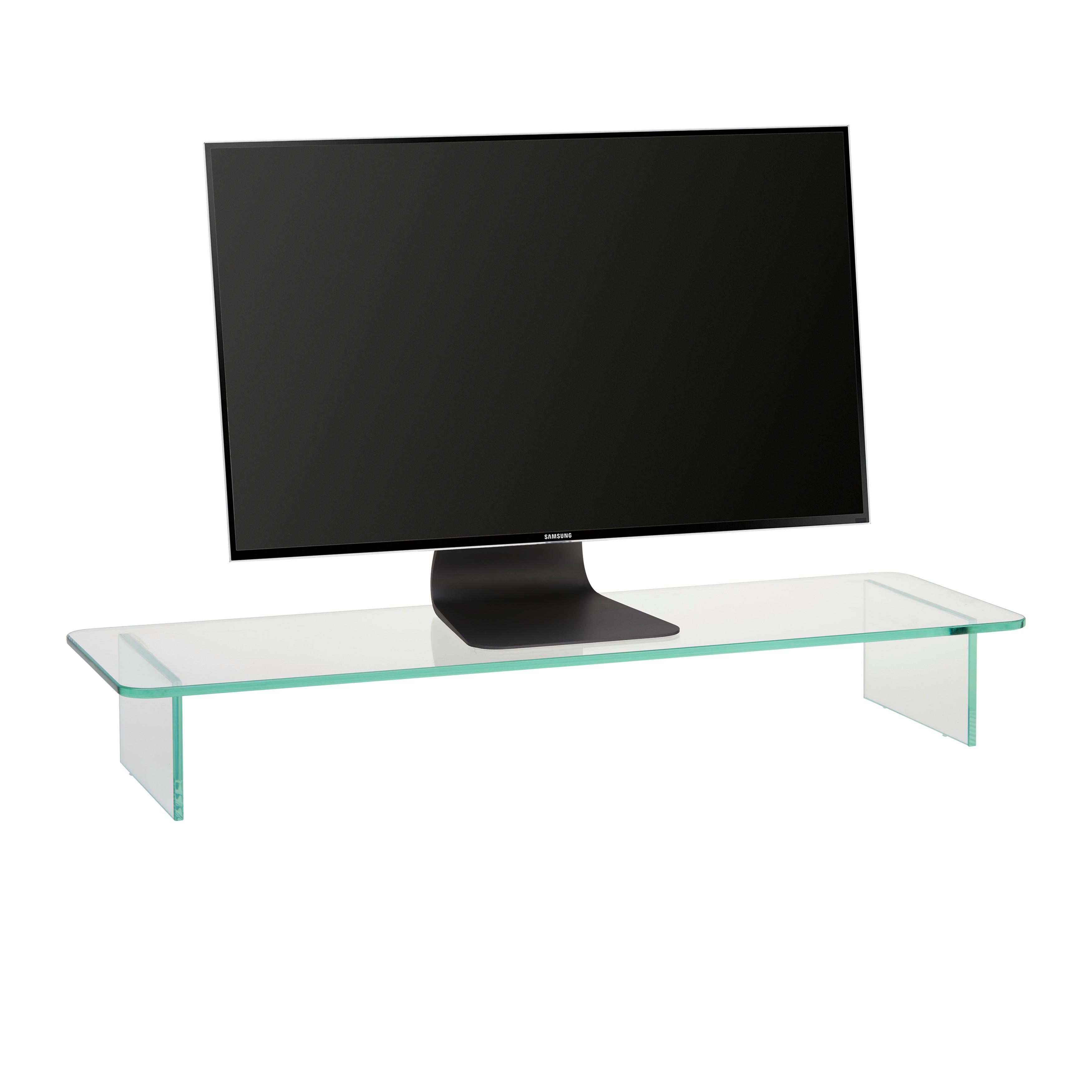 TV-BORD GO 750 RE - klar, Klassisk, glas (75/12/25cm) - Mömax