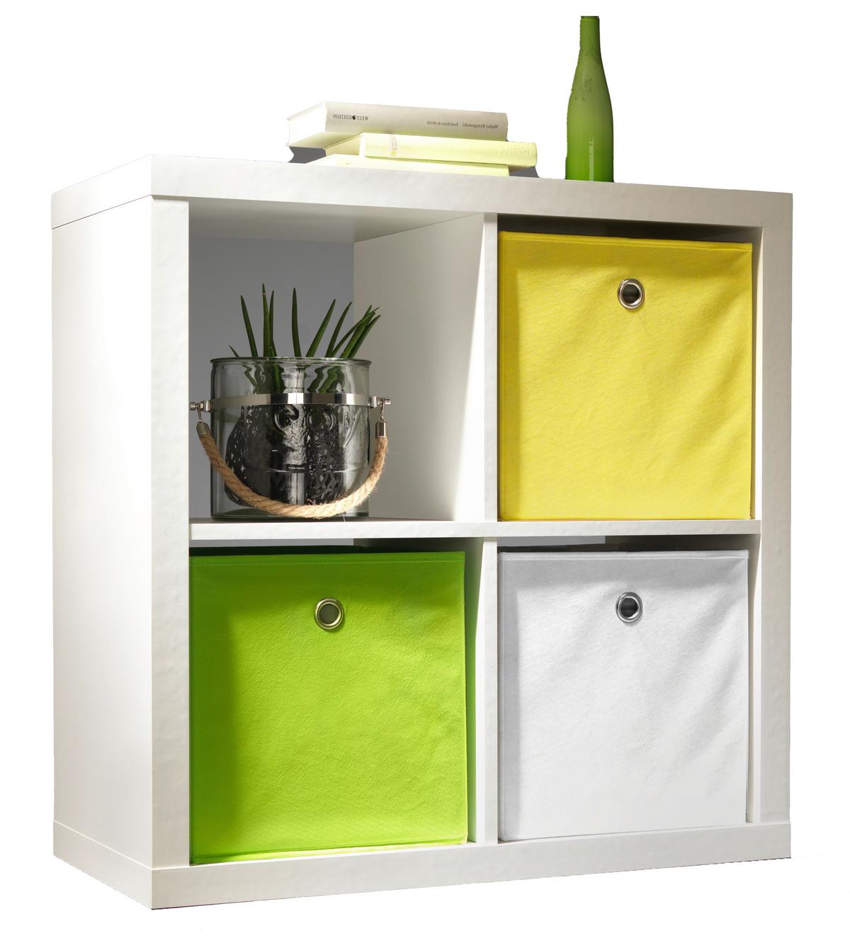 REGAŁ DZIAŁOWY STYLE - biały, Design, materiał drewnopochodny (77/77/38cm) - Carryhome