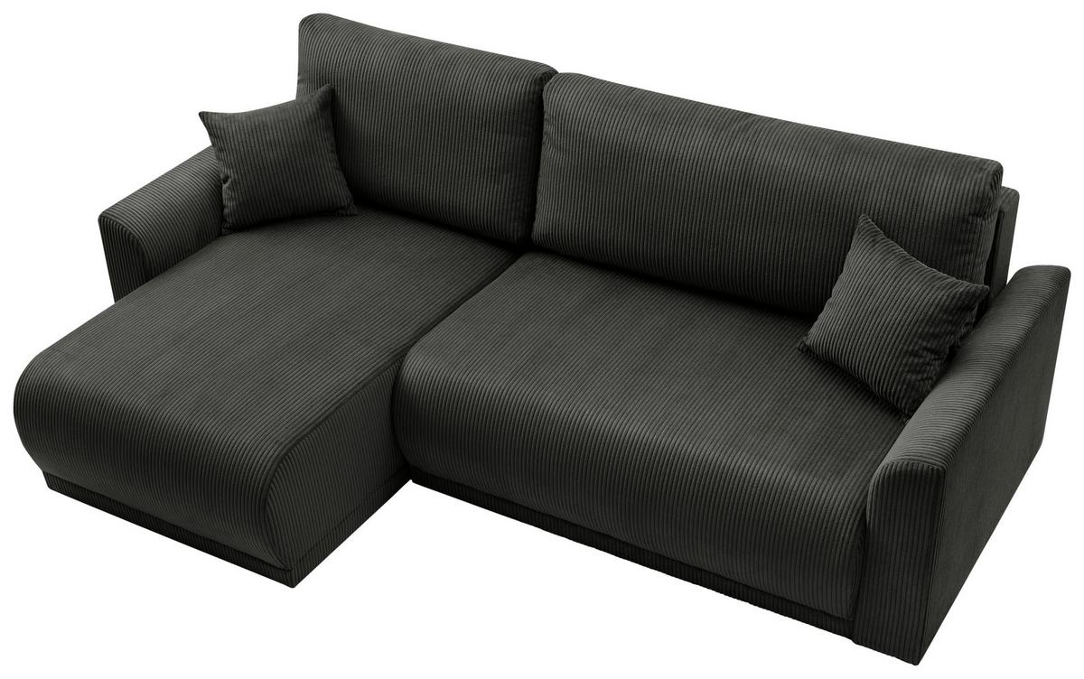 Kutna Garnitura Kim - crna, Moderno, drvo (233/146cm) - Modern Living