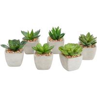 Plantă artificială Sukkulente - verde, Lifestyle, plastic (7-9cm) - Modern Living