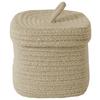 Korb Romy Beige - Beige, KONVENTIONELL, Kunststoff/Textil (13/13/13cm) - Mömax