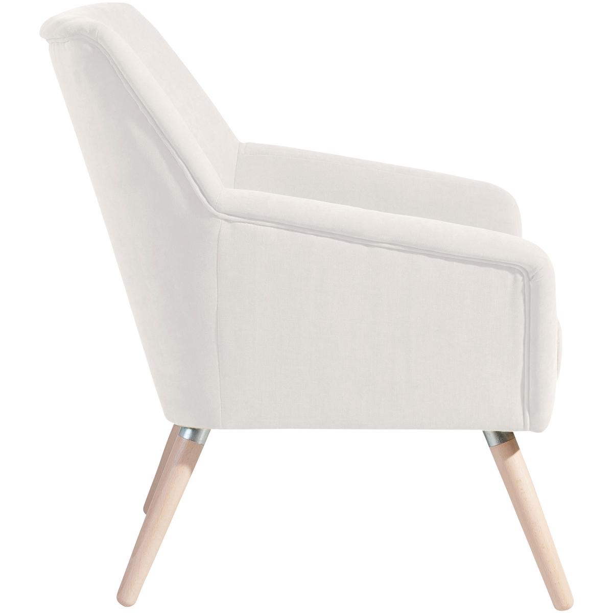 SESSEL ALEGRO - Buchefarben/Creme, Design, Holz/Textil (67/81/71cm) - Max Winzer