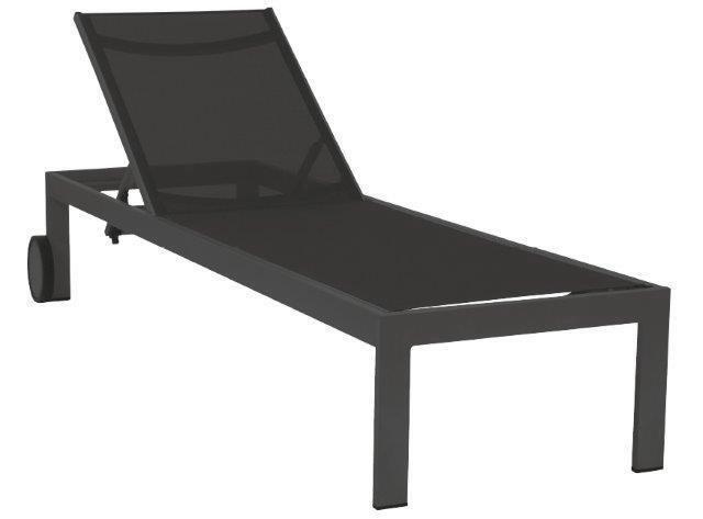 Sonnenliege Acamp Rimini Metall / Textil verstellbar - Anthrazit, Basics, Textil/Metall (60/35/198cm) - Gardenson