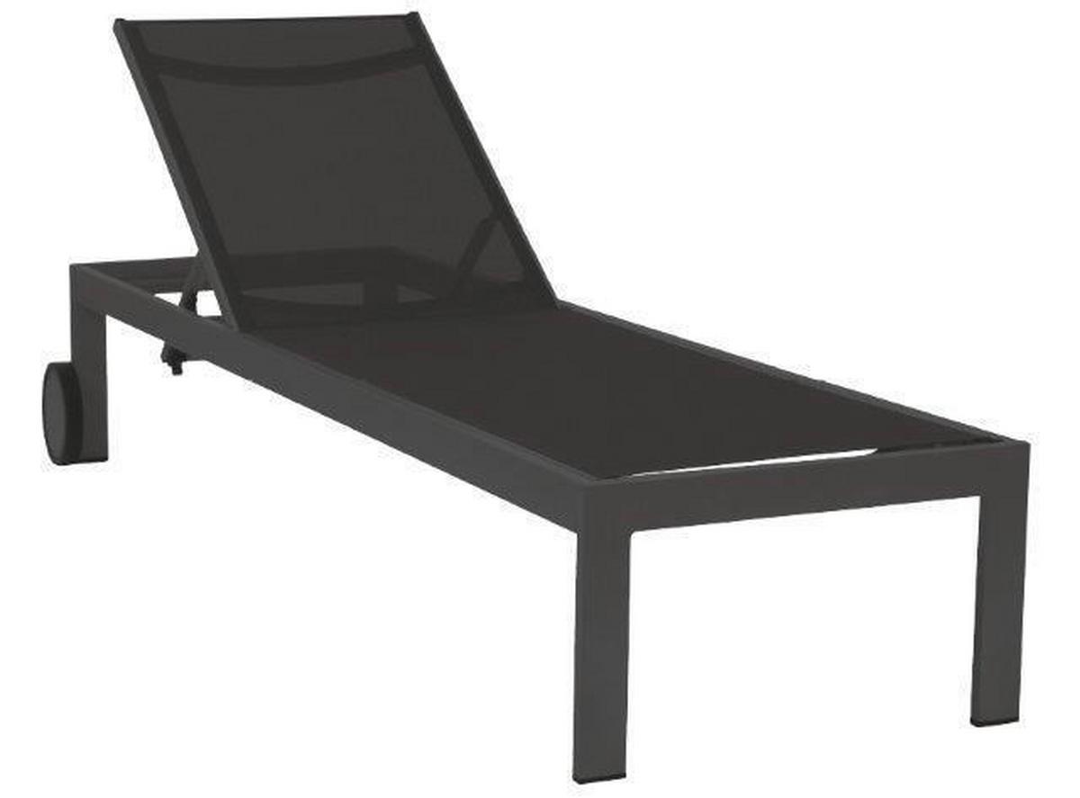 Sonnenliege Acamp Rimini Metall / Textil verstellbar - Anthrazit, Basics, Textil/Metall (60/35/198cm) - Gardenson