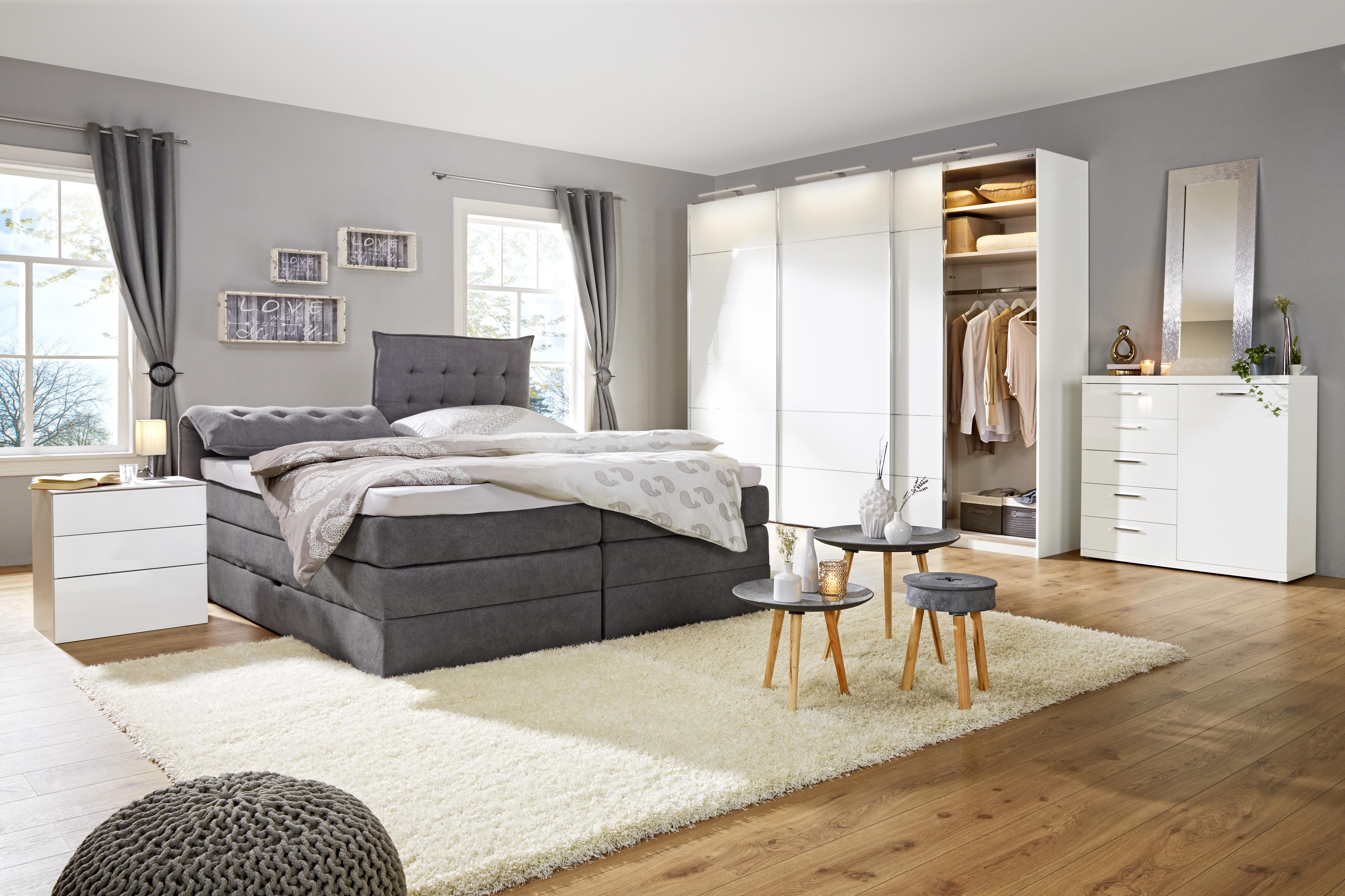 Beistelltisch Grau/Naturfarben - Naturfarben/Braun, Holz/Holzwerkstoff (44/36cm) - Modern Living