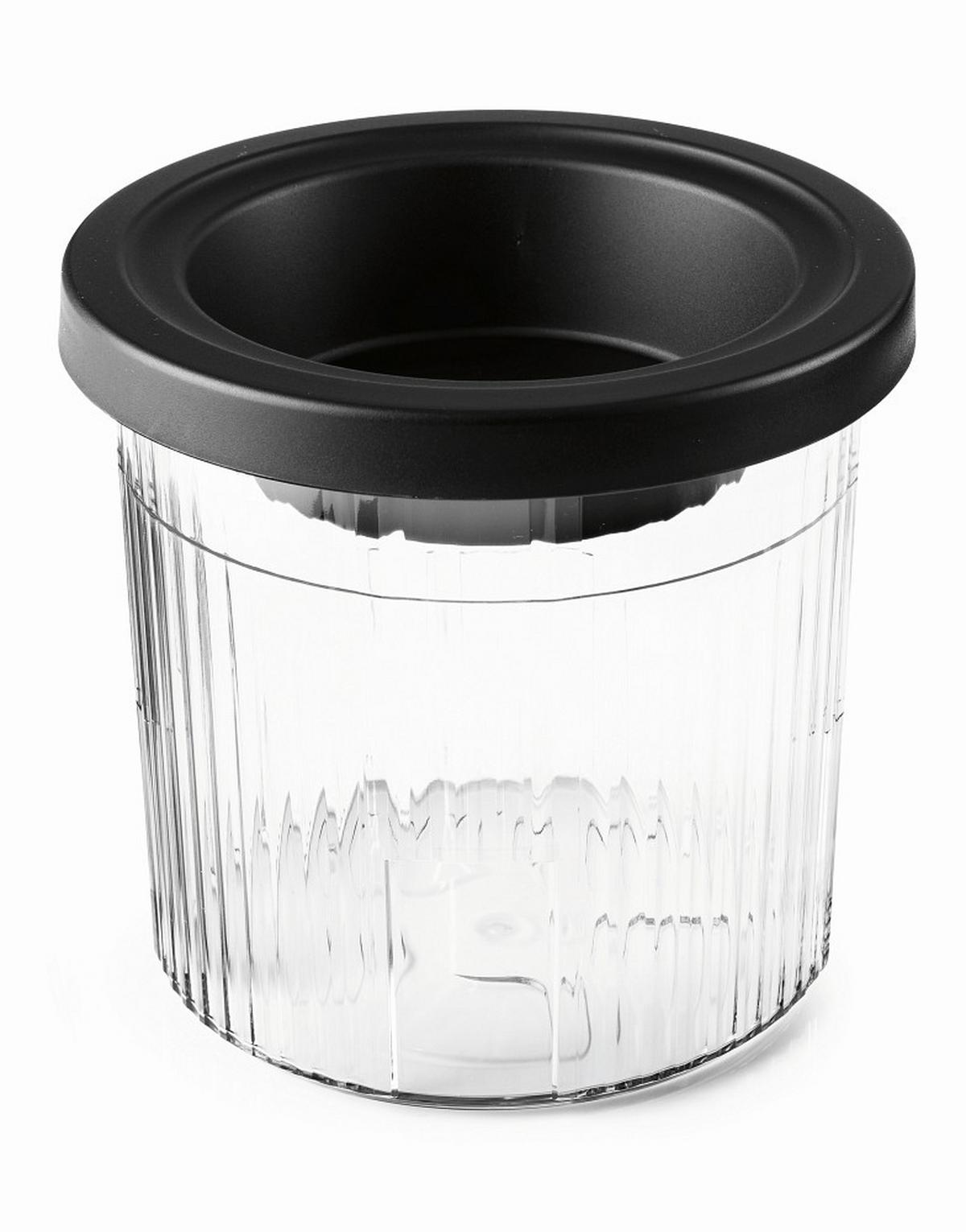 MASZYNKA DO LODÓW 19370 - czarny/przezroczysty, Basics, tworzywo sztuczne (48,5/21,5/45cm) - GOURMETMAXX