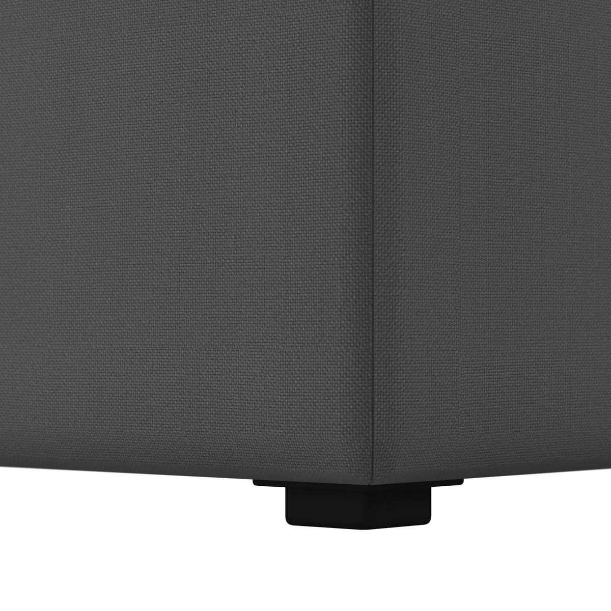 Box Ágy Lucy - szürke, Modern, faalapú anyag/textil (180/200cm) - Bessagi Home