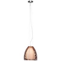 Hängeleuchte Relax Bronzefarben max. 60 Watt - Chromfarben/Bronzefarben, Design, Glas/Metall (30/130cm) - Brilliant