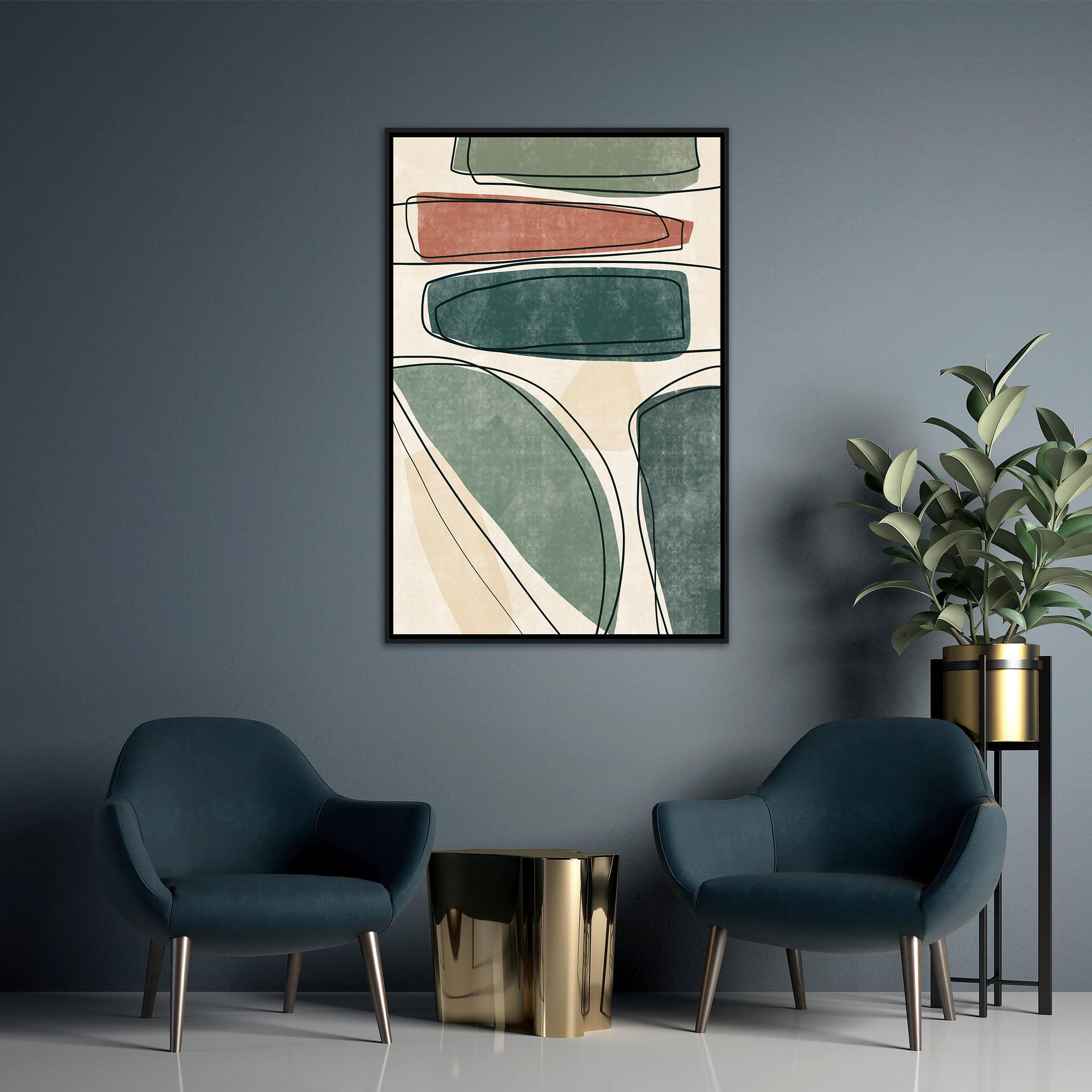 Keilrahmenbild Denise ca. 60x90cm - Beige/Schwarz, MODERN, Holzwerkstoff/Kunststoff (60/90cm) - Mömax