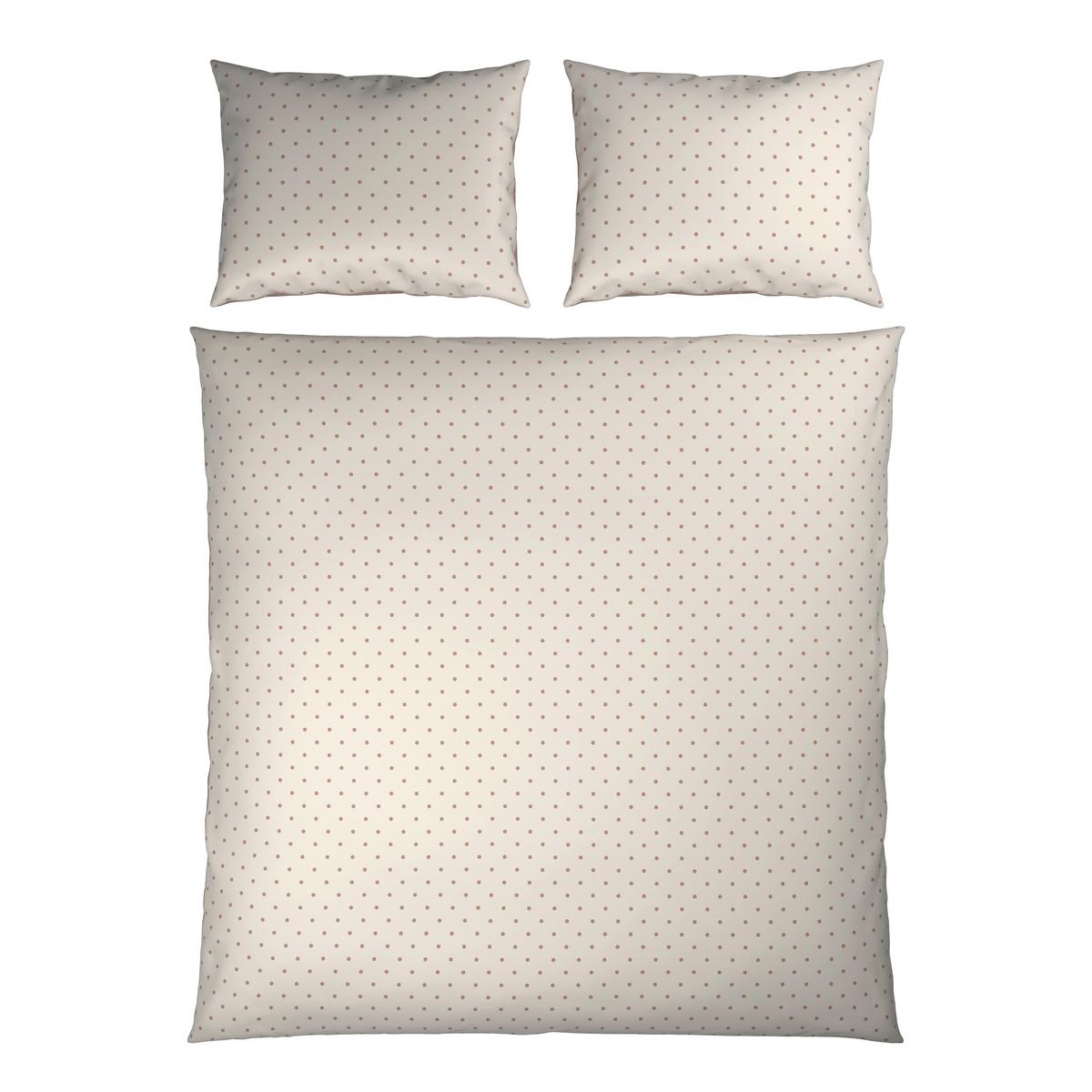 Posteljnina Dots Xxl - rjavosiva/krem barve, Moderno, tekstil (200/200cm) - Mömax