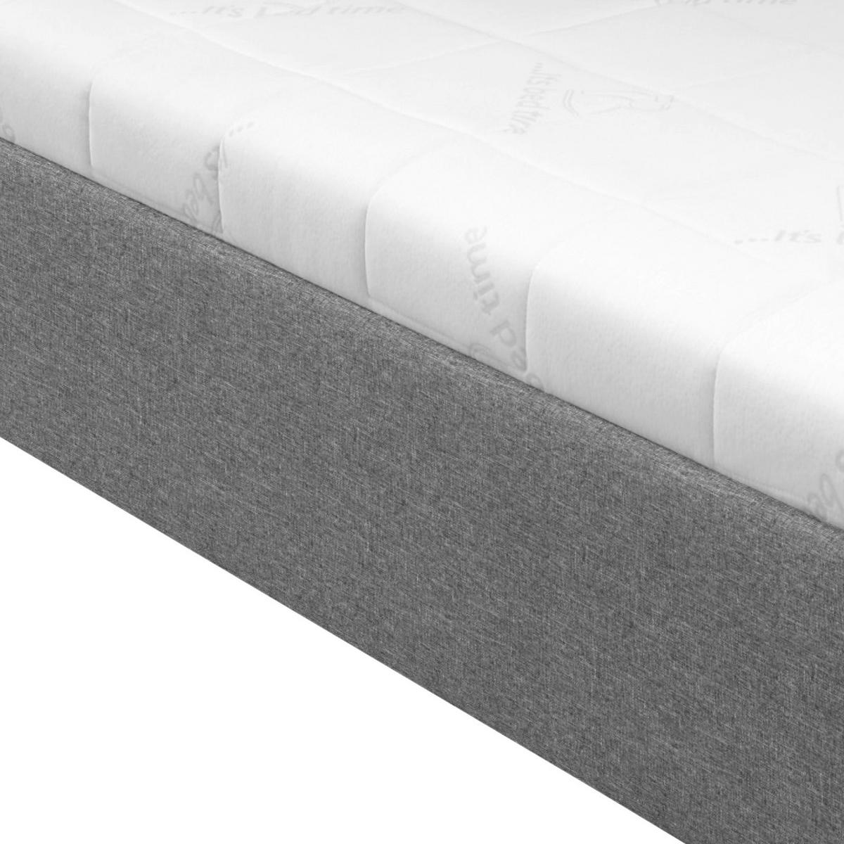 Tapecirani Krevet Stilo - bijela/siva, drvo/tekstil (120/200cm)