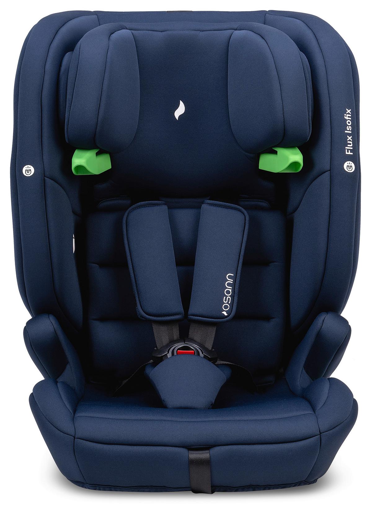 DZIECIĘCY FOTELIK SAMOCHODOWY FLUX ISOFIX - ciemnoniebieski/niebieski, Basics, tworzywo sztuczne/tkanina (44/61,5/47cm) - Osann