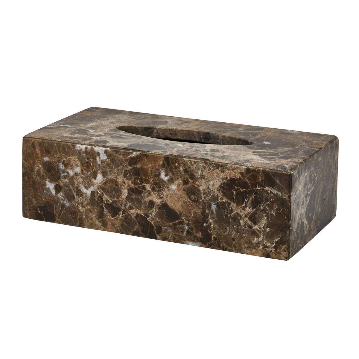PUDEŁKO NA CHUSTECZKI HAMMAM - brązowy, Basics, kamień (25.5/13/7.5cm) - Aquanova