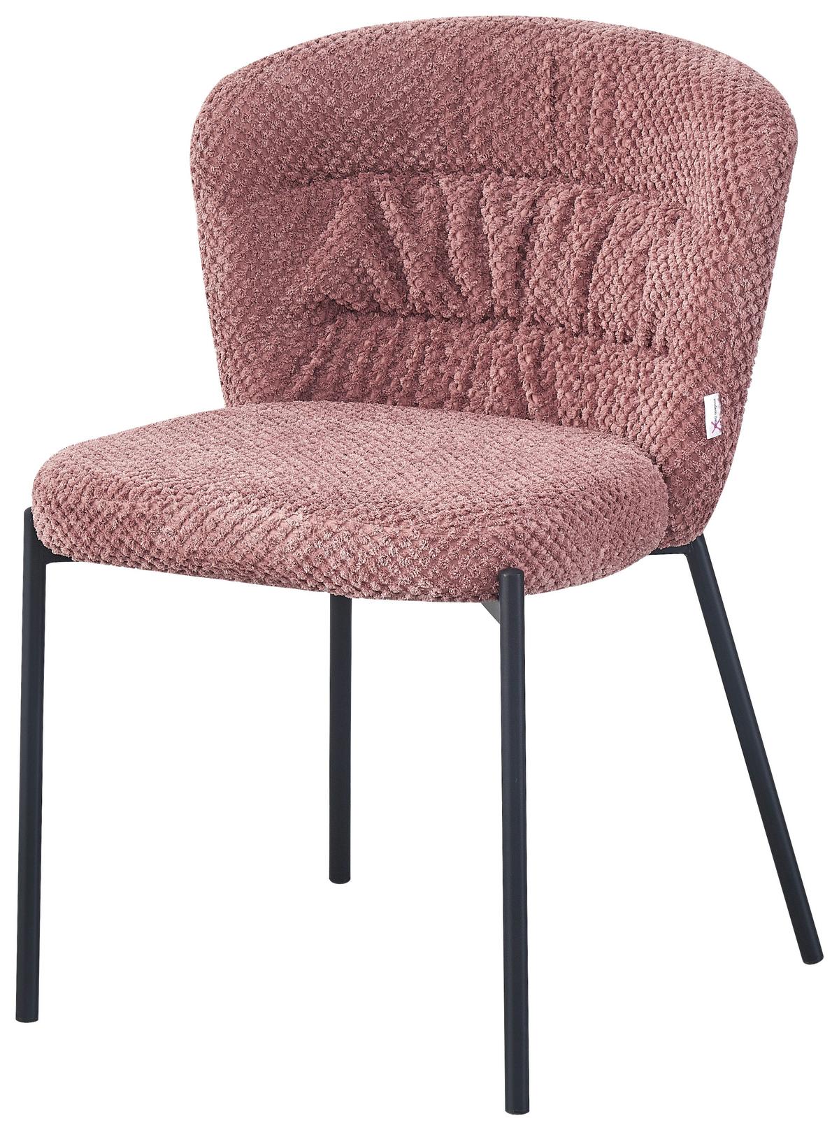Chaise Emily Rosa - Pink/Schwarz, Lifestyle, Holz/Textil (55/79/59cm) - Mömax