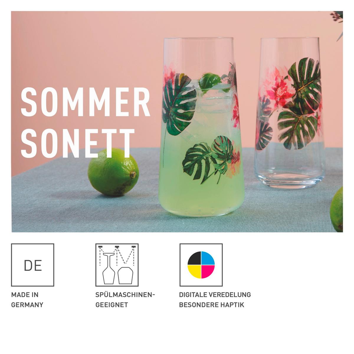 SZKLANKA DO DRINKÓW 6241001 - jaskrawy róż/czerwony, Lifestyle, szkło (614ml) - Ritzenhoff