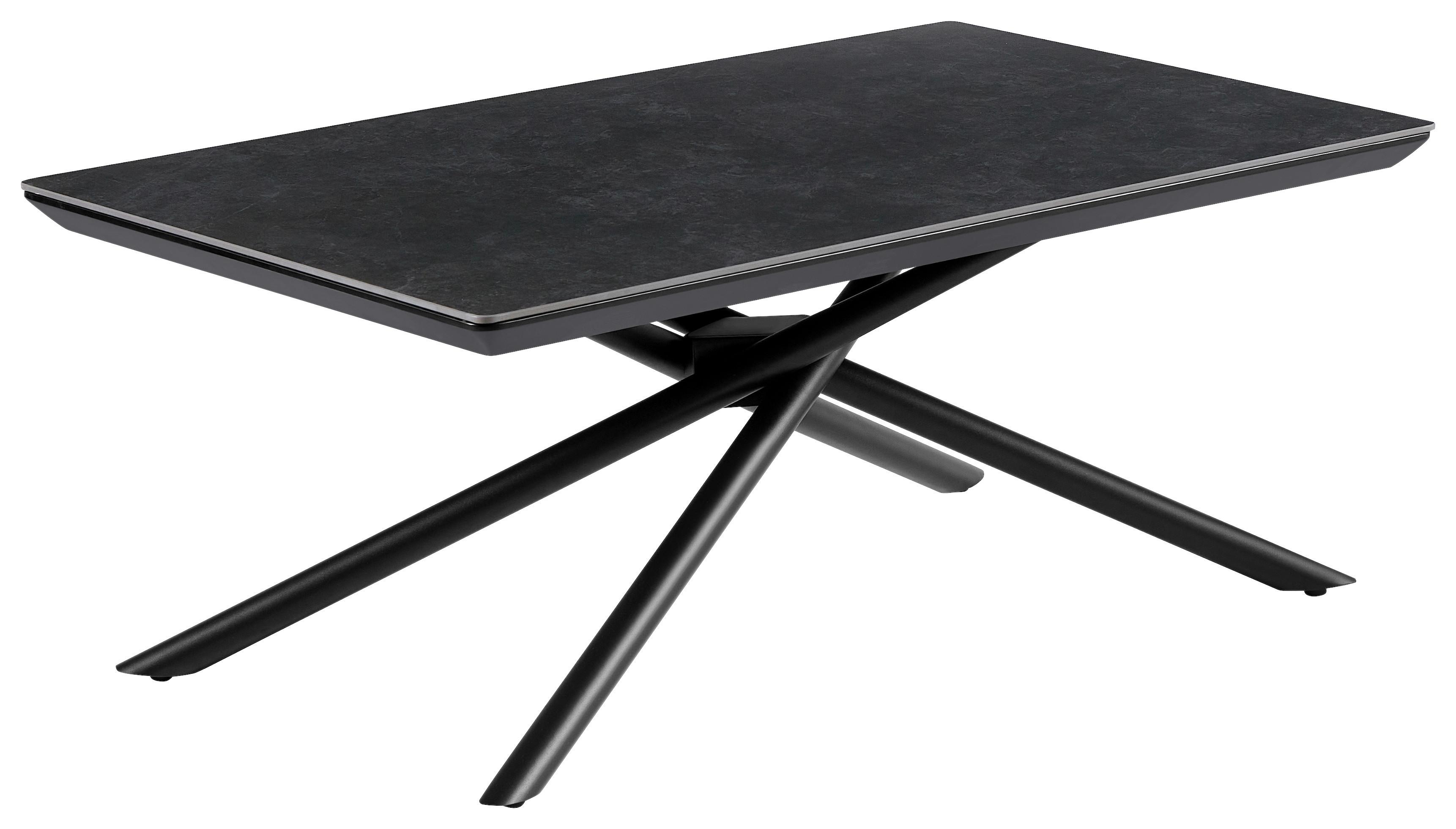 Măsuță de cafea SHADOW GREY - negru/gri, Modern, ceramică/metal (110/45/65cm) - Modern Living