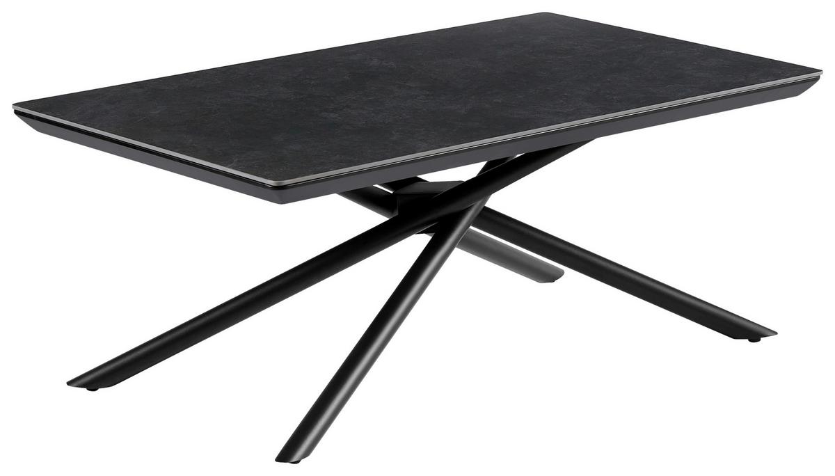 Măsuță de cafea SHADOW GREY - negru/gri, Modern, ceramică/metal (110/45/65cm) - Modern Living
