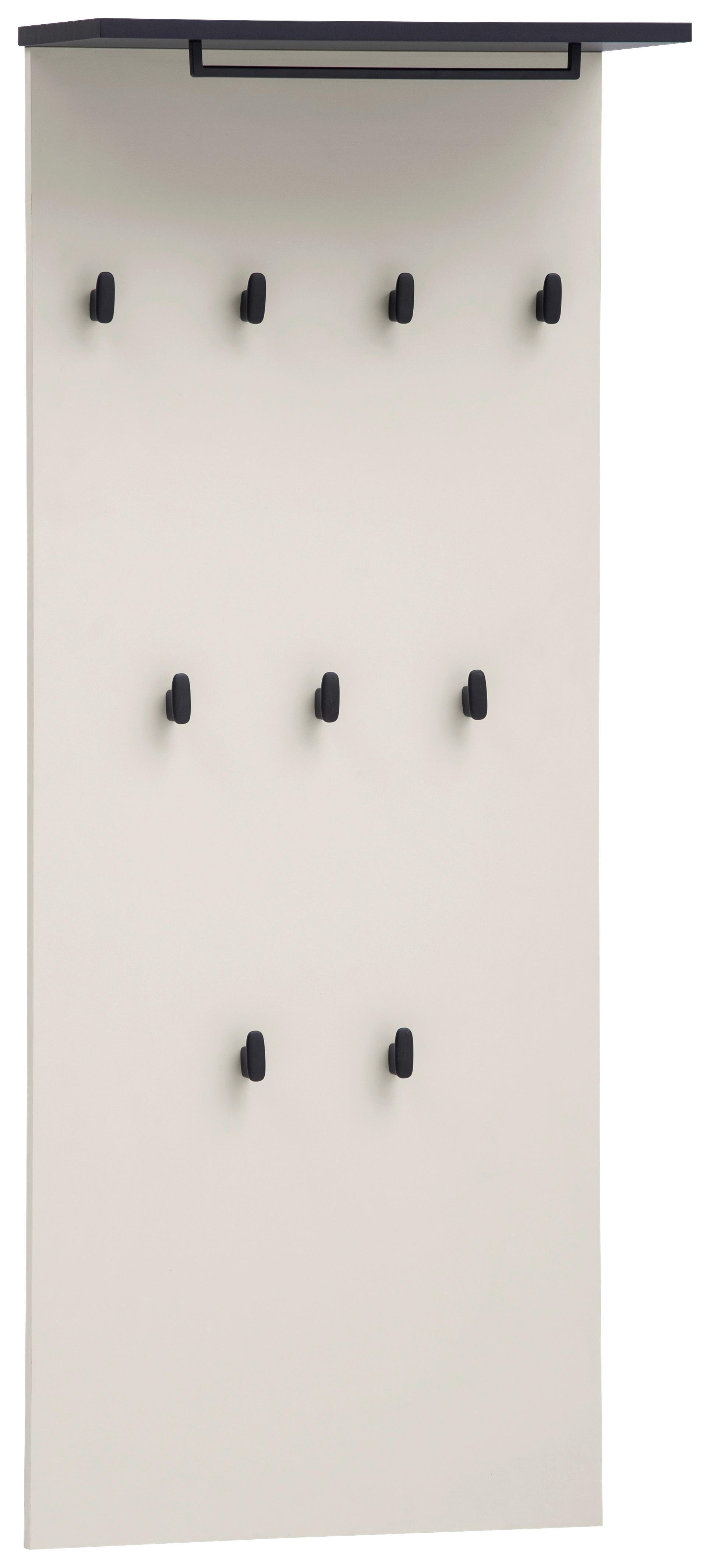 Garderobni Panel Edda, Bež, Črna - bež, Design, leseni material (50/110,6/20,9cm) - MID.YOU