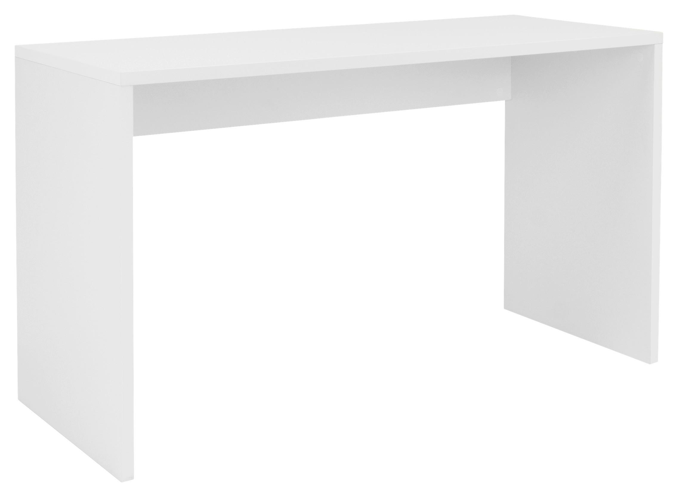 BIURKO IMAGE 30 - biały, Konventionell, materiał drewnopochodny (130/54/75cm) - MID.YOU