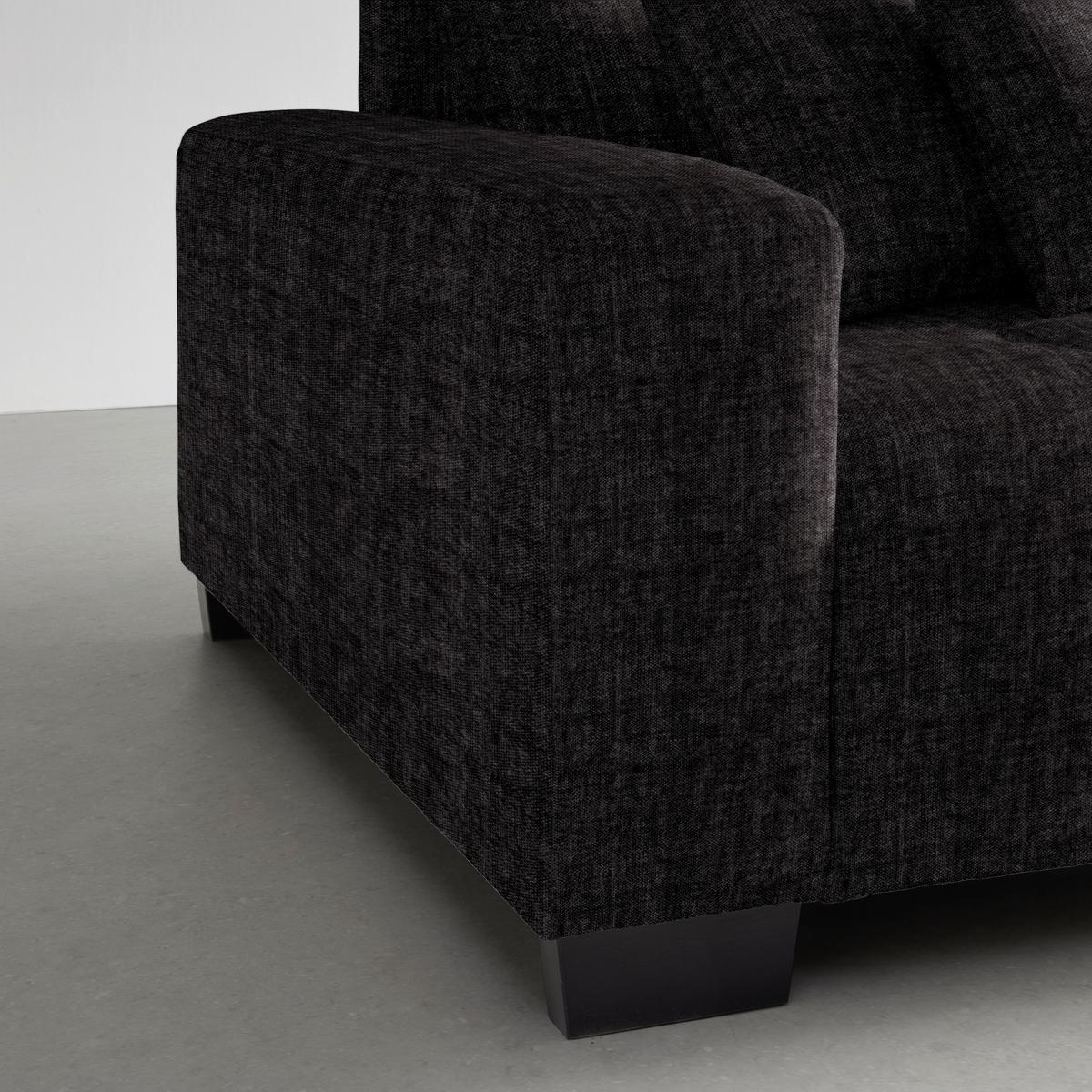 Bigsofa Matteo Graphitfarben - Graphitfarben/Schwarz, MODERN, Holz (246/93/124cm) - Based