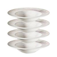 Pastatellerset 935638 - Weiss/Lila, Basics, Keramik (26,5/5,5cm) - Mäser
