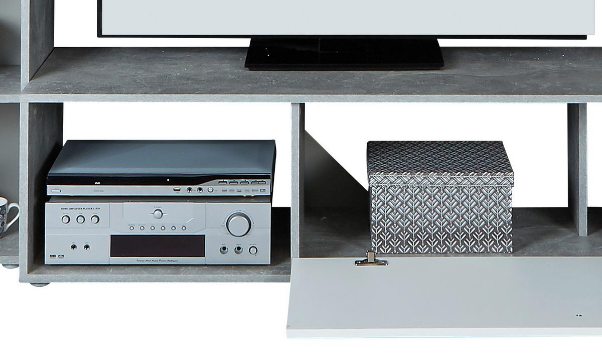 Mobilier camera de zi Aran - gri deschis/alb, Modern, material pe bază de lemn (221/183,5/40cm) - Best Price