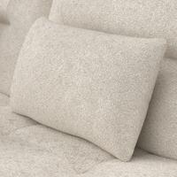 Sofa Benny Bouclé Beige - Beige/Schwarz, MODERN, Holz/Textil (224/85/114cm) - Bessagi Home