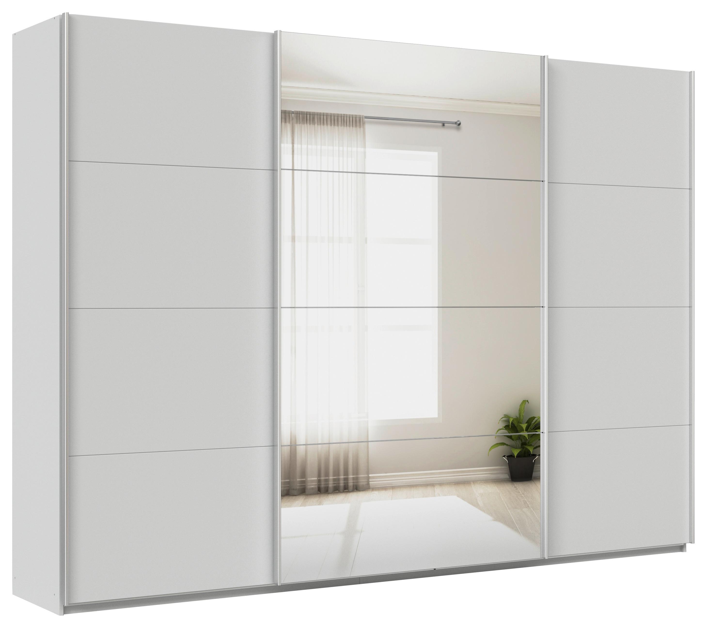 Ormar S Kliznim Vratima Feldkirch - srebrne boje/svijetlo siva, Moderno, drvni materijal/metal (315/229/62cm) - Modern Living