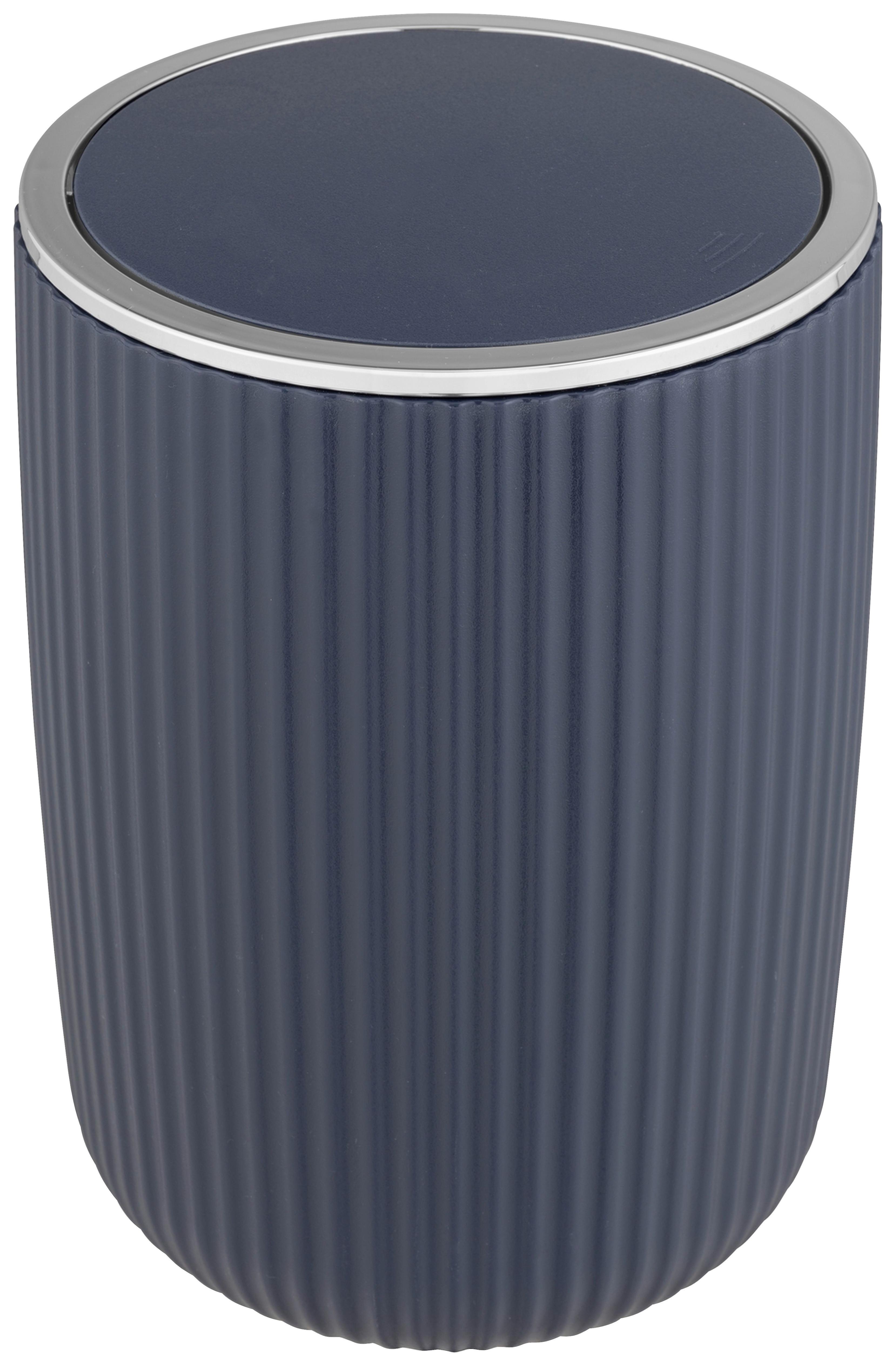 KOSMETYCZNY KOSZ NA ŚMIECI AGROPOLI - ciemnoniebieski, Basics, tworzywo sztuczne (19/27/19cm) - Wenko