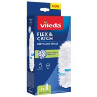 Ersatz-Staubpads Vileda-Flex & Catch Weiß - Weiß, Basics, Naturmaterialien (11/6,5/26cm) - Vileda
