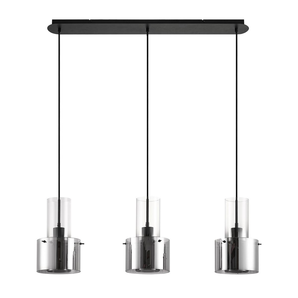 LAMPA WISZĄCA EOS *DK* - ciemnoszary, Design, metal/szkło (97/18/150cm) - Dieter Knoll