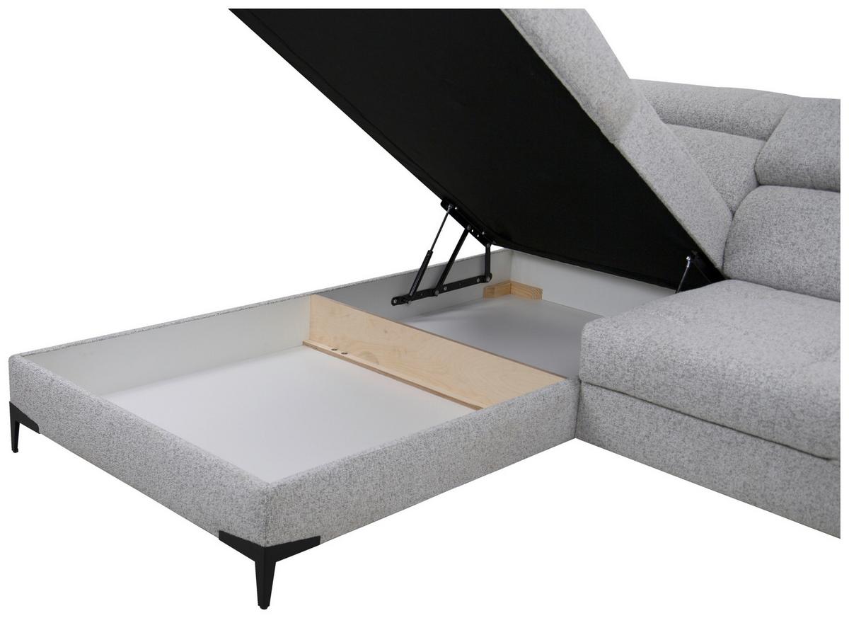 Coltar MASON - gri, Modern, plastic/lemn (211/271cm) - Modern Living