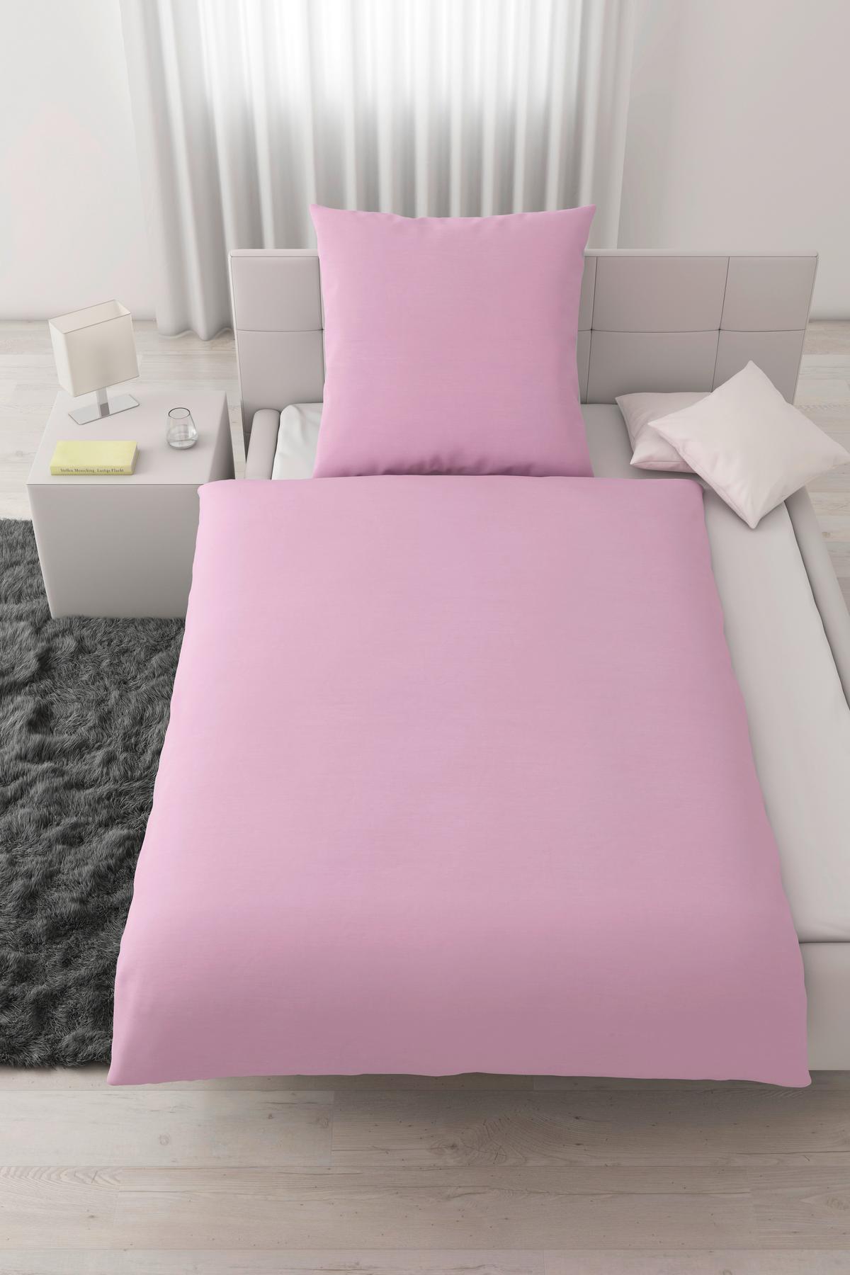 Bettwäsche Annika ca. 135x200cm - Silberfarben/Flieder, Textil (135/200cm) - Modern Living