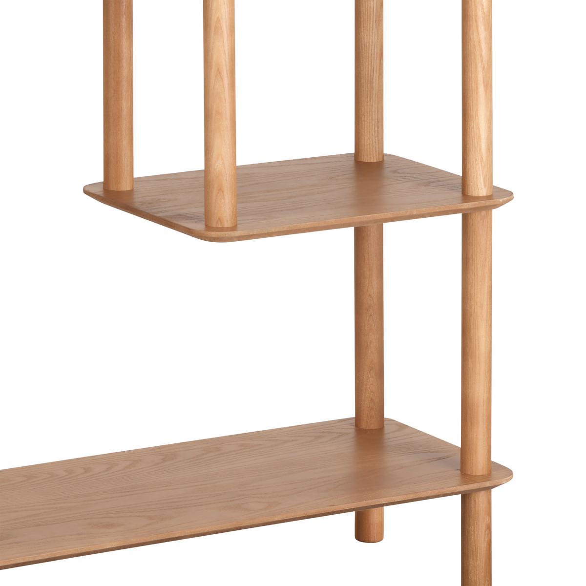 Álló Polc Mats - natúr színű, Modern, faalapú anyag/fa (75/75/30cm) - Premium Living