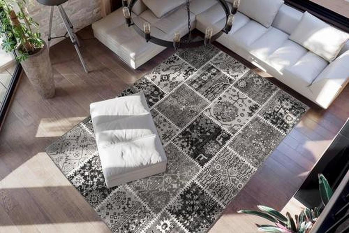 Vintage-teppich 4f5z2-160-230 - Grau, Trend, Textil (160/230cm) - Kayoom