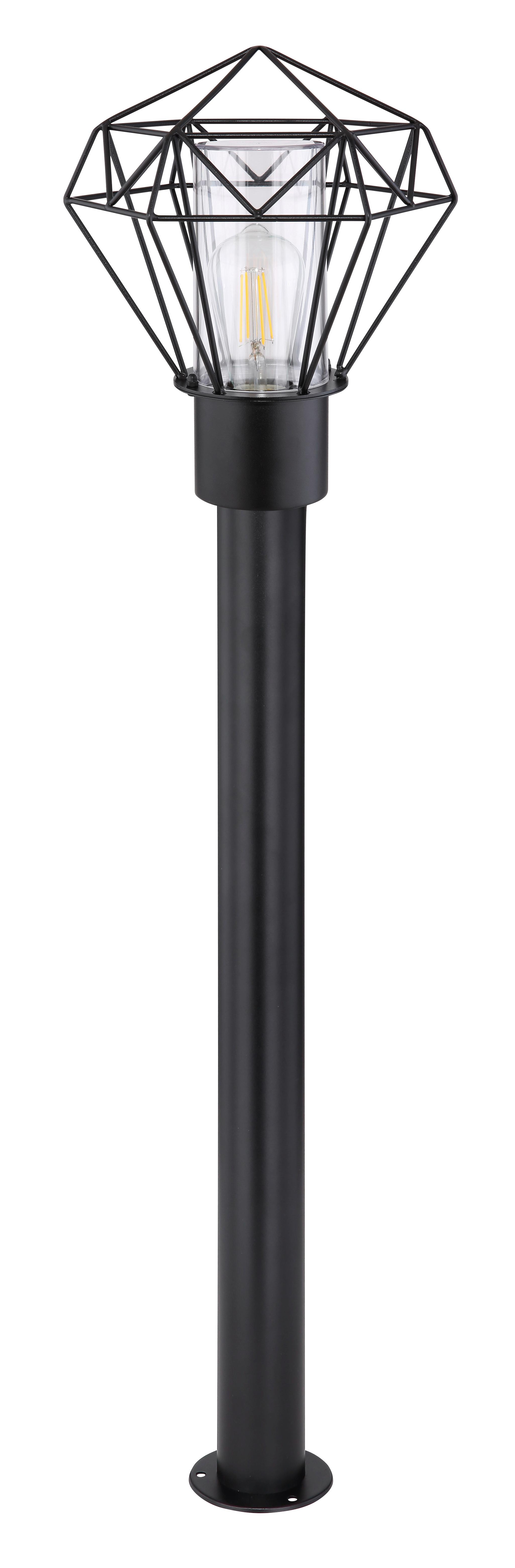 Cestna Svetilka Horace - črna/prozorno, Basics, kovina/umetna masa (22,5/25,5/100cm) - Globo