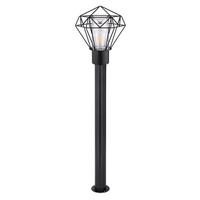 Außenleuchte Horace in Schwarz max. 15 Watt - Klar/Schwarz, Basics, Kunststoff/Metall (22,5/25,5/100cm) - Globo