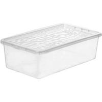 Box mit Deckel Sandra aus Kunststoff - Transparent, Kunststoff (19/9,6/34,5cm) - Modern Living