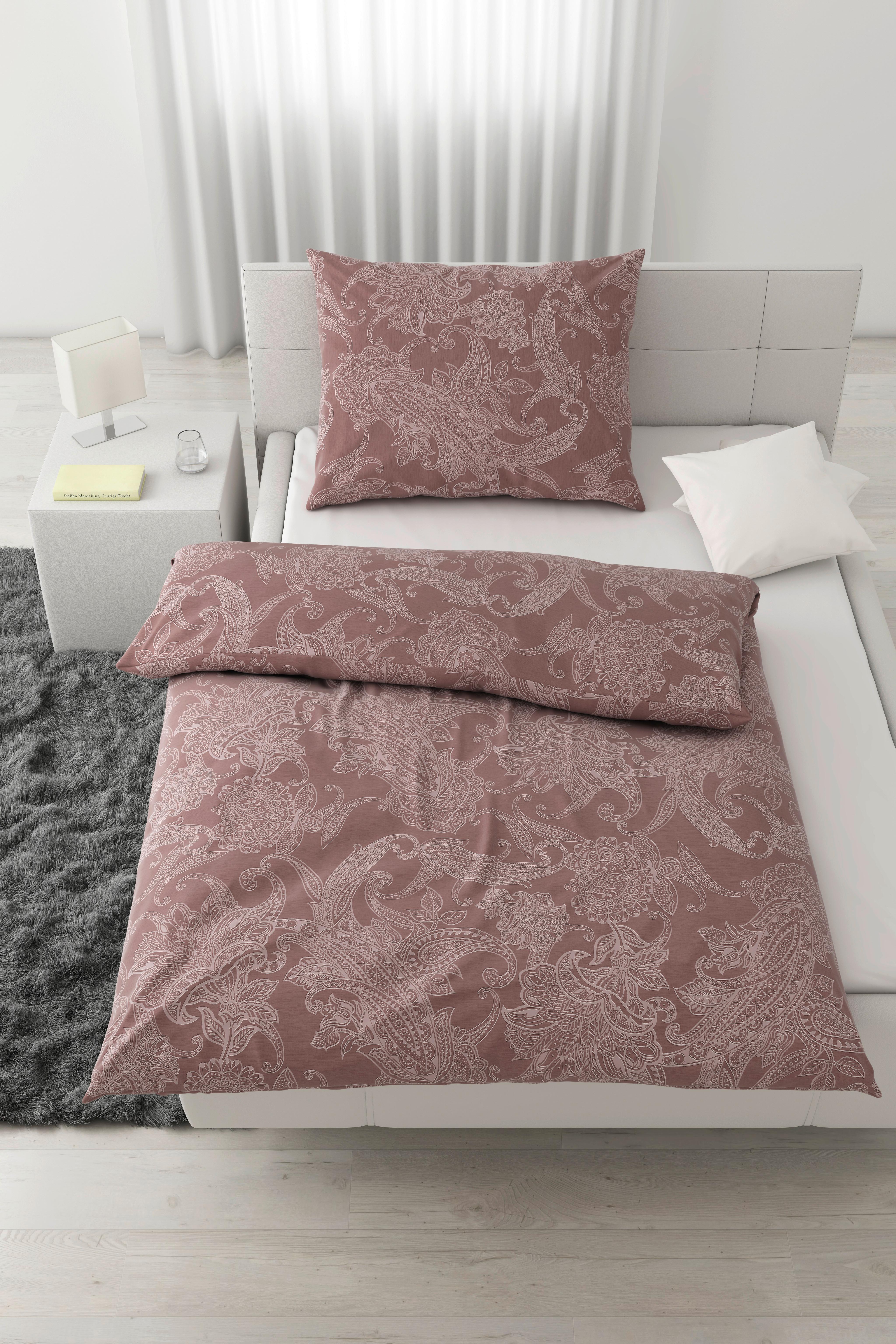 Bettwäsche Amal XL Mauve ca. 140x220cm - Mauve, ROMANTIK / LANDHAUS, Textil (140/220cm) - Modern Living