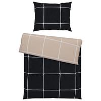 BETTWÄSCHESET LINNEA WENDE - Weiss/Beige, Modern, Textil (160cm) - Modern Living