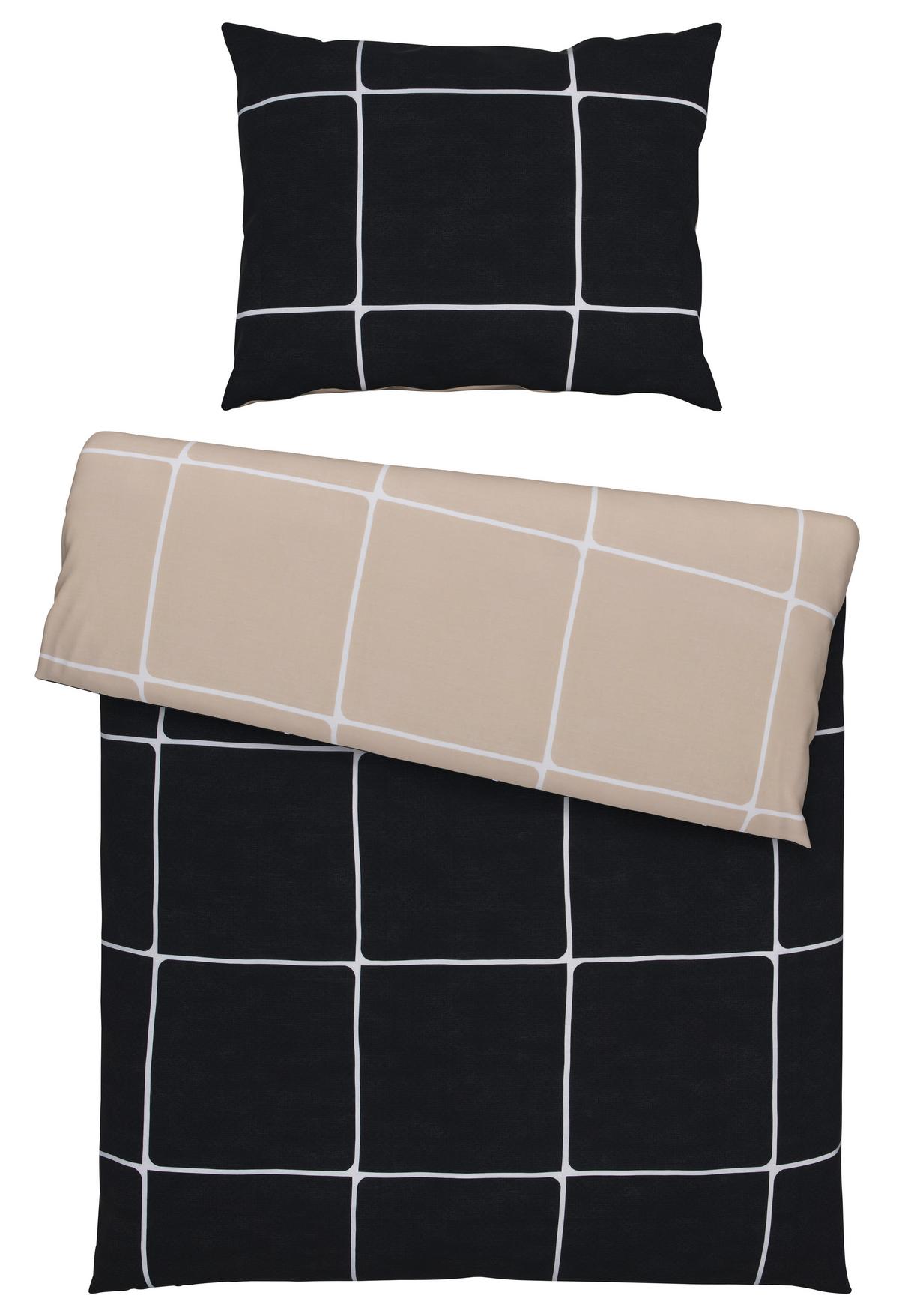 BETTWÄSCHESET LINNEA WENDE - Weiss/Beige, Modern, Textil (160cm) - Modern Living