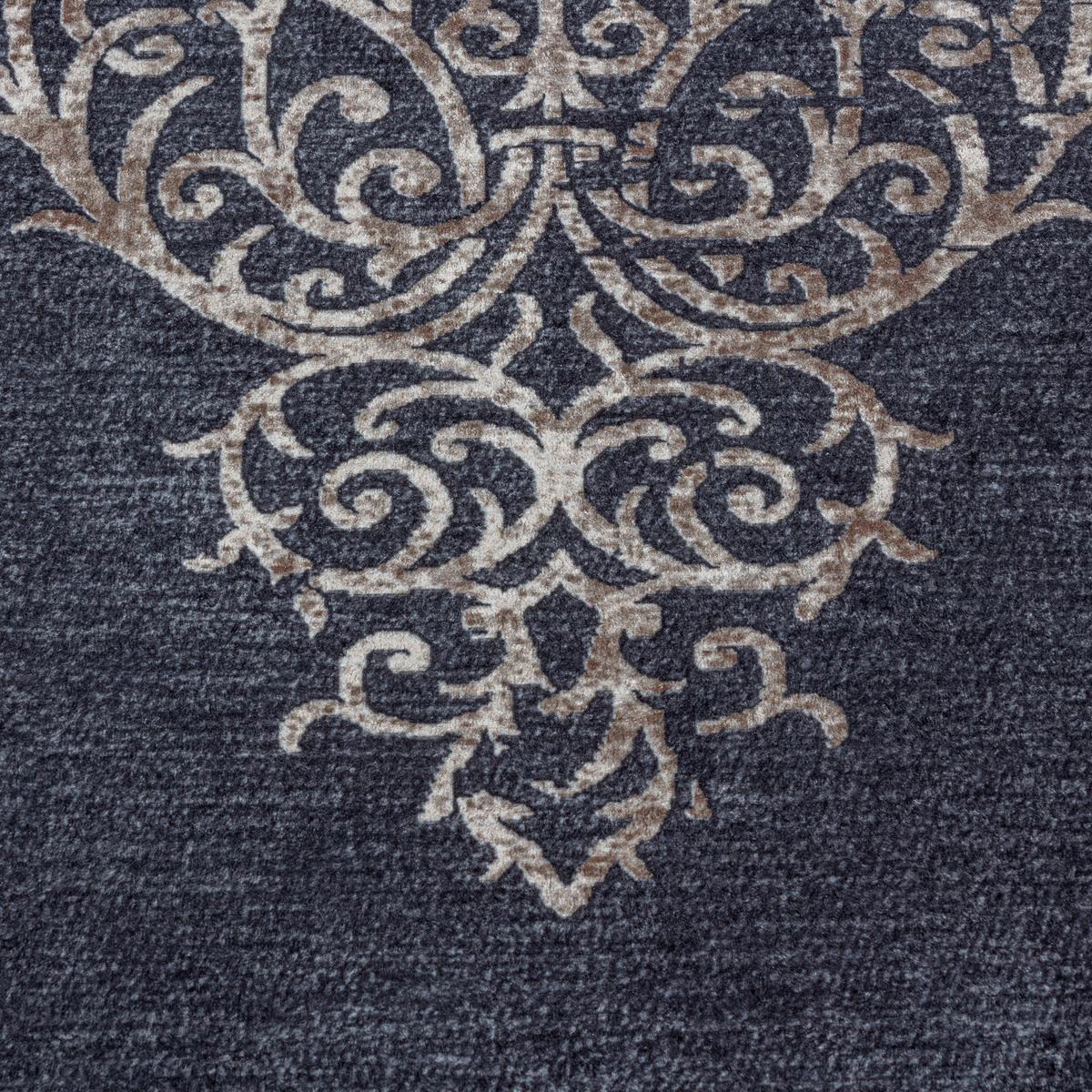 Flachwebeteppich Fiesta Schwarz ca. 160x230cm - Schwarz, Design, Textil (160/230cm) - Novel