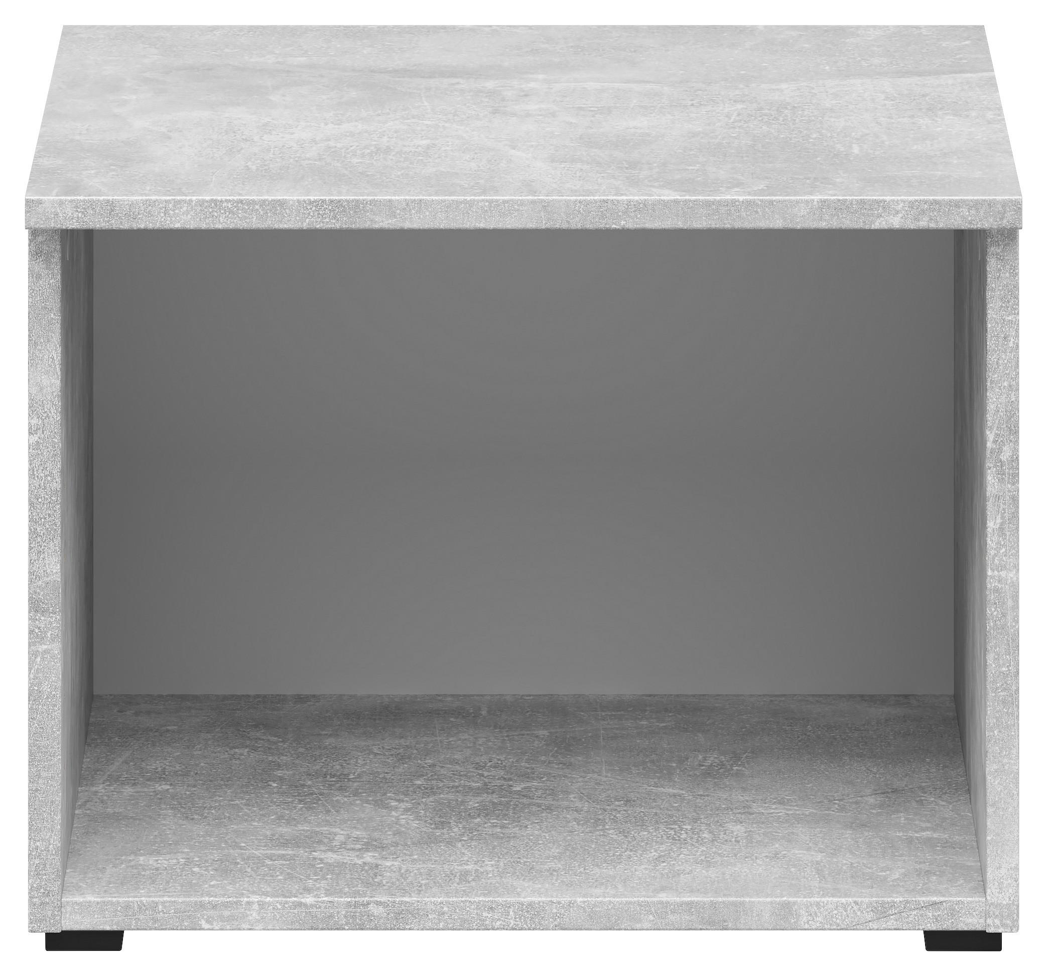 Regalaufsatz Multistauraum Betonoptik - Grau, MODERN, Holzwerkstoff (45/35/40cm) - Mömax