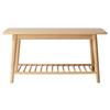 Schuhbank ca.90x45x35cm Bambus massiv - Naturfarben, ROMANTIK / LANDHAUS, Holz (90/45/35cm) - MID.YOU