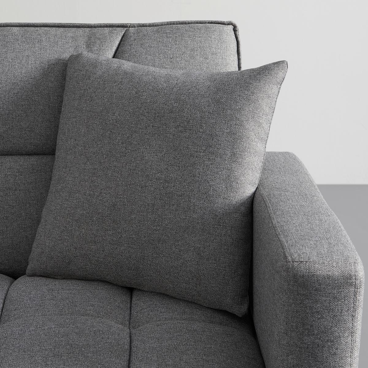 Trosjed Na Razvlačenje David - siva/boje kroma, Moderno, drvo/tekstil (196/83/89cm) - Bessagi Home