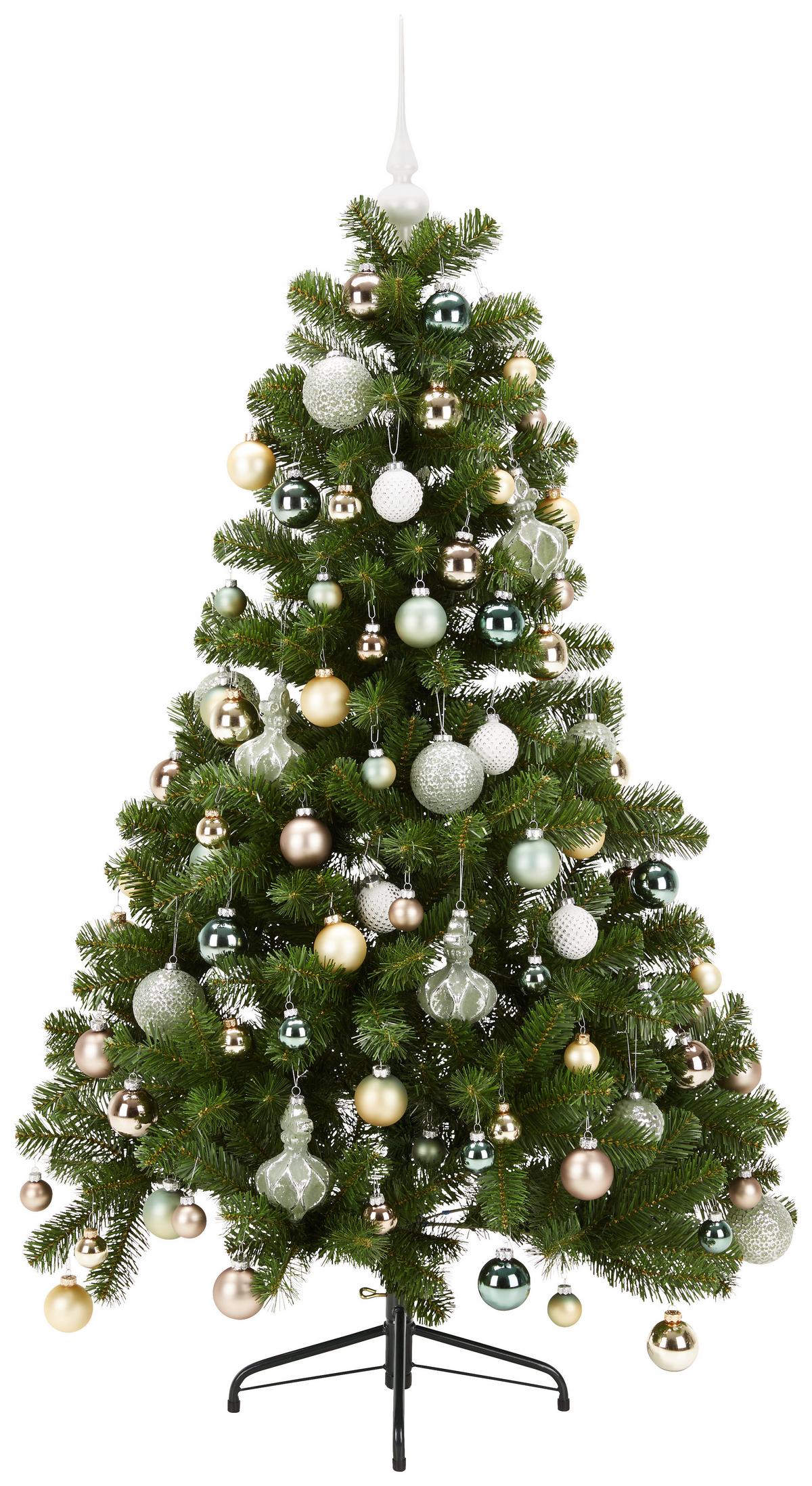 Weihnachtsbaum Charlton aus Kunststoff - Grün, Kunststoff (91/155cm)